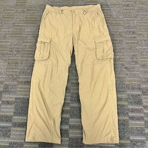 The North Face Hiking Nylon Pants Mens 36 Tan Beige Cargo Horizon Peak AT9N
